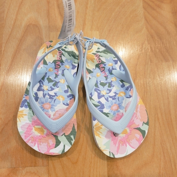 Old Navy Other - Old Navy Floral Toddler Flip Flops Multicolor Size 5 New